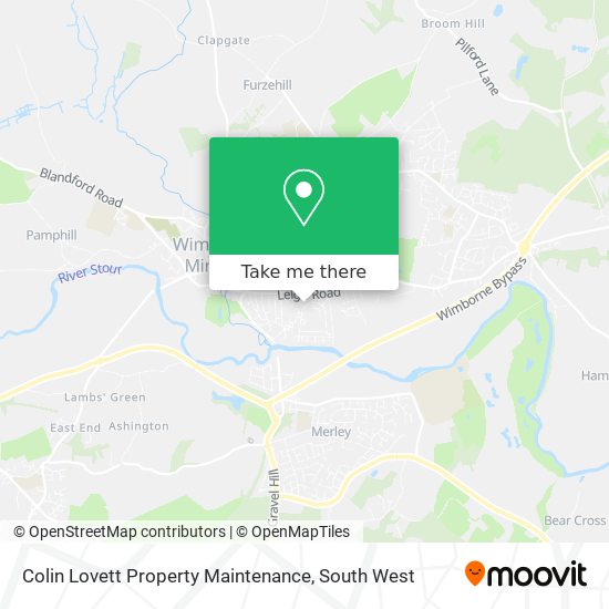 Colin Lovett Property Maintenance map