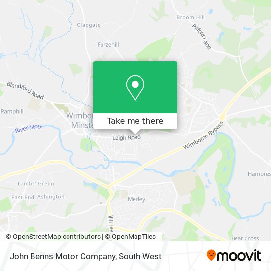 John Benns Motor Company map