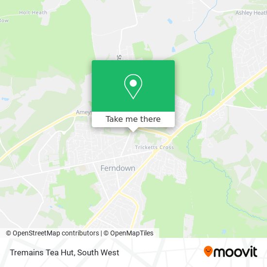 Tremains Tea Hut map