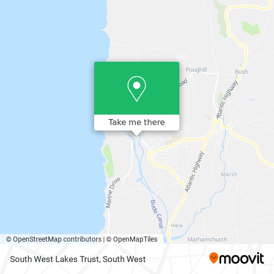 South West Lakes Trust map