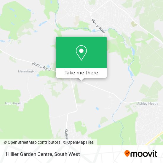 Hillier Garden Centre map