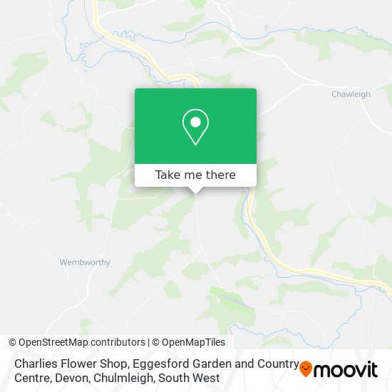 Charlies Flower Shop, Eggesford Garden and Country Centre, Devon, Chulmleigh map