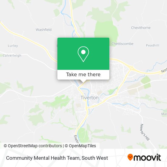 Community Mental Health Team map