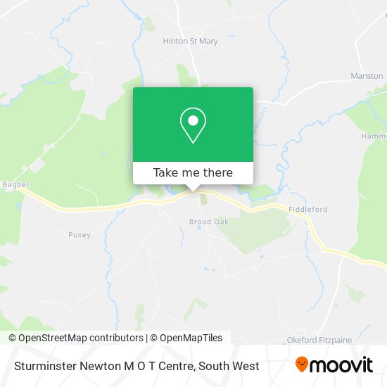 How to get to Sturminster Newton M O T Centre in North Dorset by Bus or