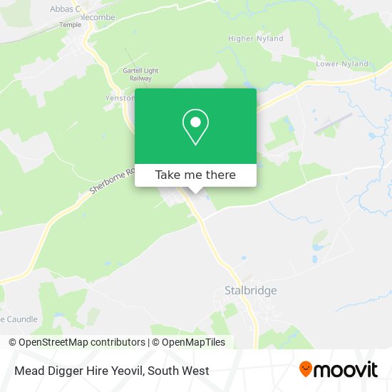 Mead Digger Hire Yeovil map
