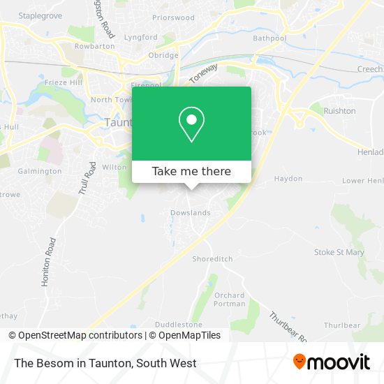 The Besom in Taunton map