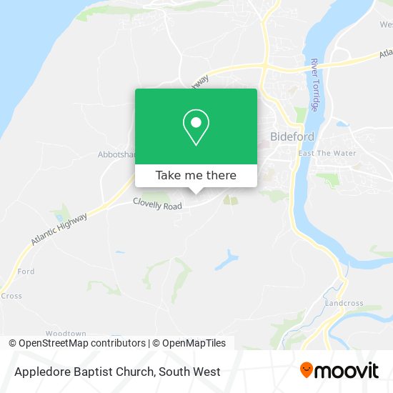 Appledore Baptist Church map