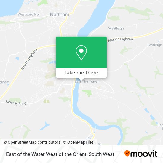East of the Water West of the Orient map