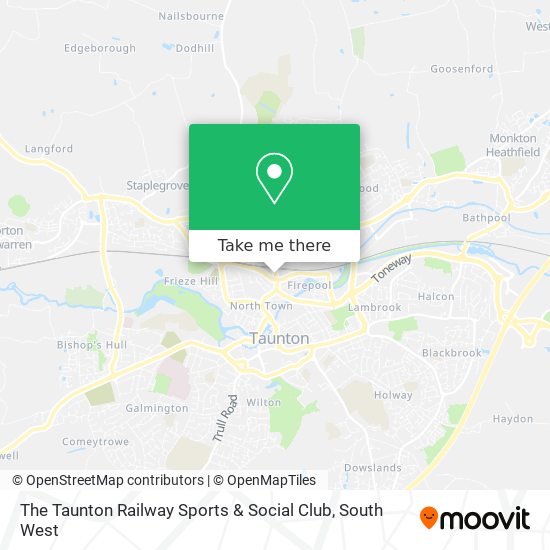 The Taunton Railway Sports & Social Club map
