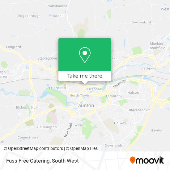 Fuss Free Catering map