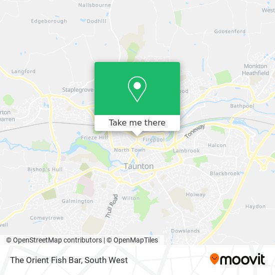 The Orient Fish Bar map