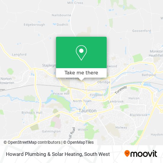 Howard Plumbing & Solar Heating map