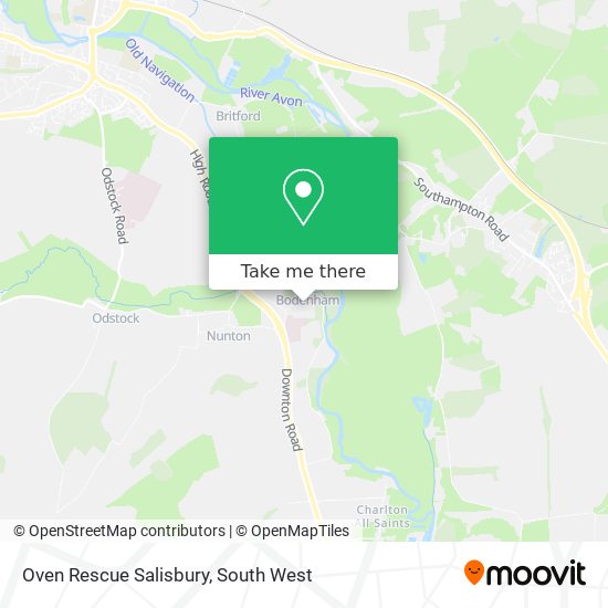 Oven Rescue Salisbury map