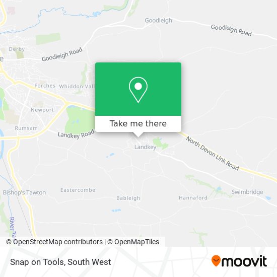 Snap on Tools map