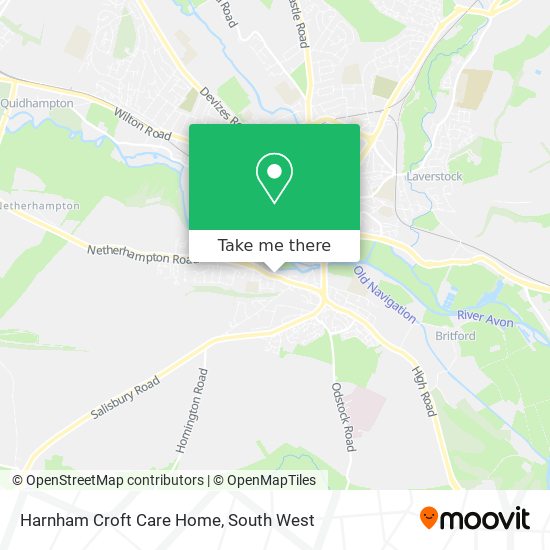 Harnham Croft Care Home map