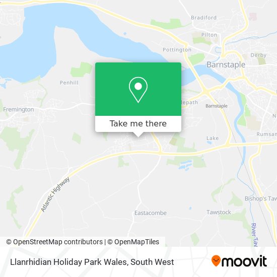 Llanrhidian Holiday Park Wales map