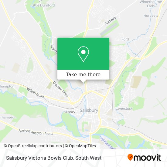 Salisbury Victoria Bowls Club map