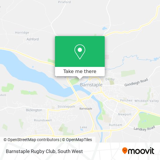 Barnstaple Rugby Club map
