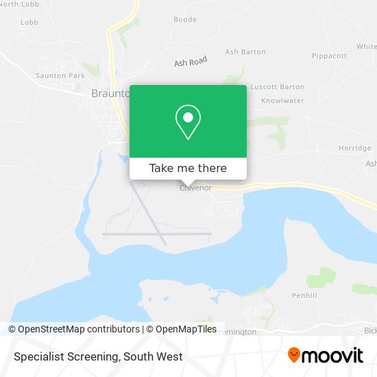 Specialist Screening map