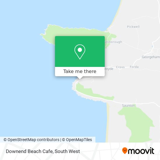 Downend Beach Cafe map