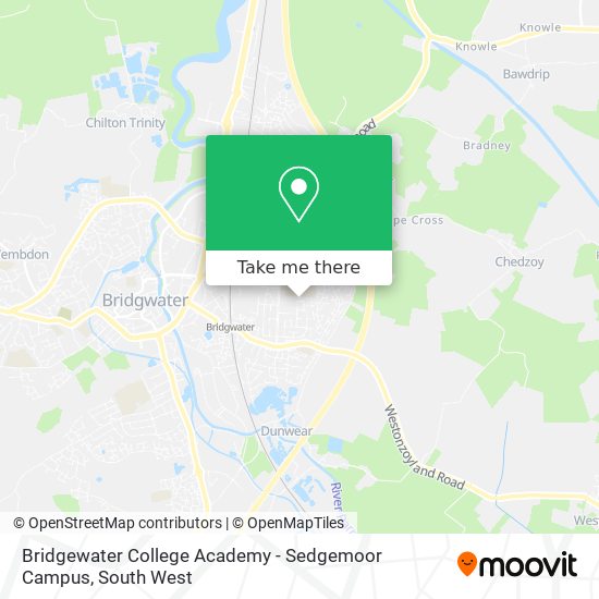 Bridgewater College Academy - Sedgemoor Campus map