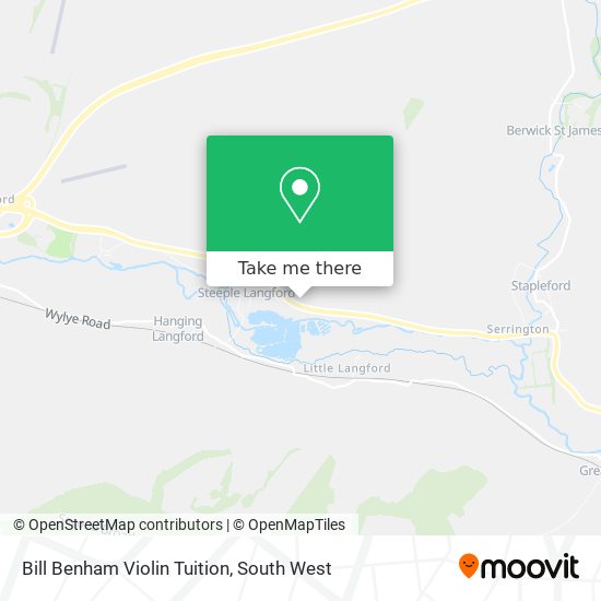 Bill Benham Violin Tuition map