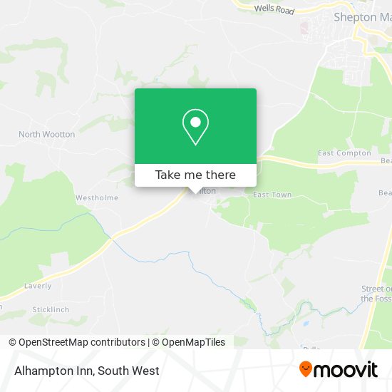 Alhampton Inn map