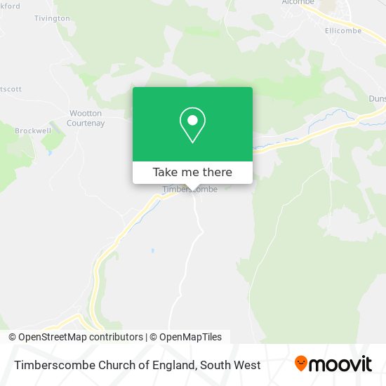 Timberscombe Church of England map