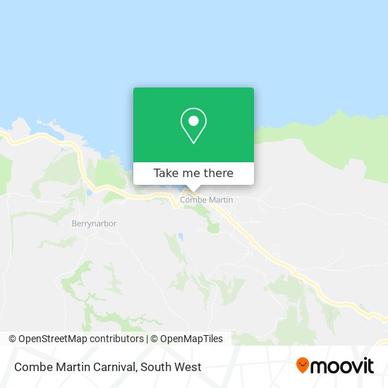 Combe Martin Carnival map