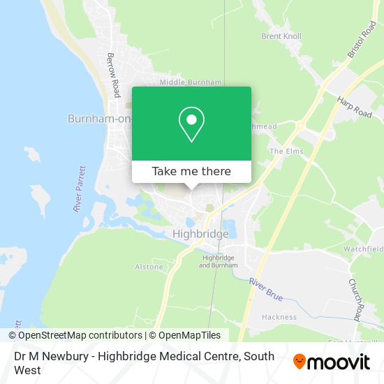 Dr M Newbury - Highbridge Medical Centre map