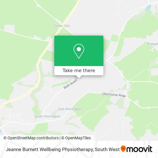 Jeanne Burnett Wellbeing Physiotherapy map
