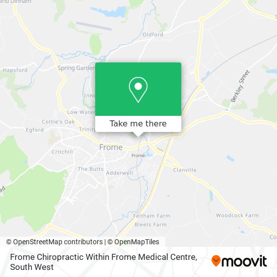 Frome Chiropractic Within Frome Medical Centre map