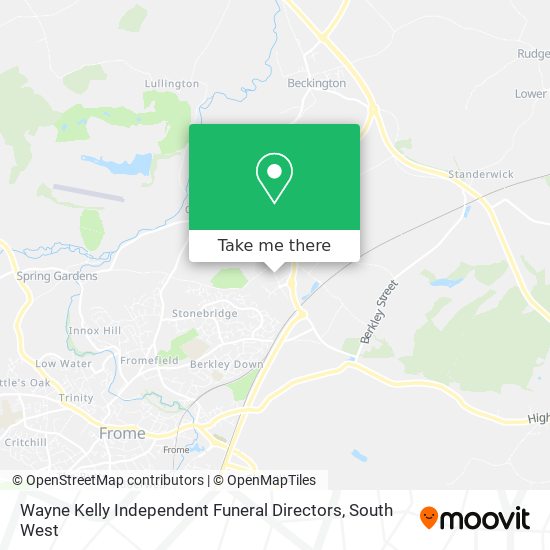 Wayne Kelly Independent Funeral Directors map