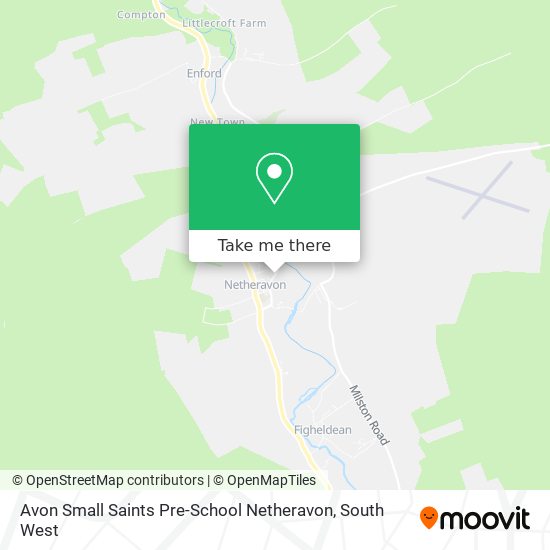 Avon Small Saints Pre-School Netheravon map