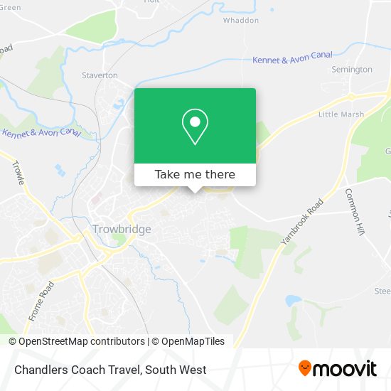 Chandlers Coach Travel map