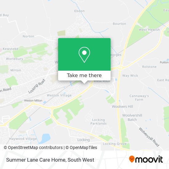 Summer Lane Care Home map