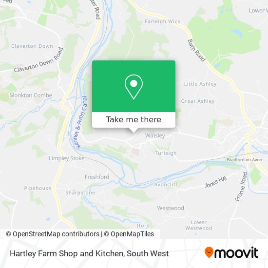 Hartley Farm Shop and Kitchen map