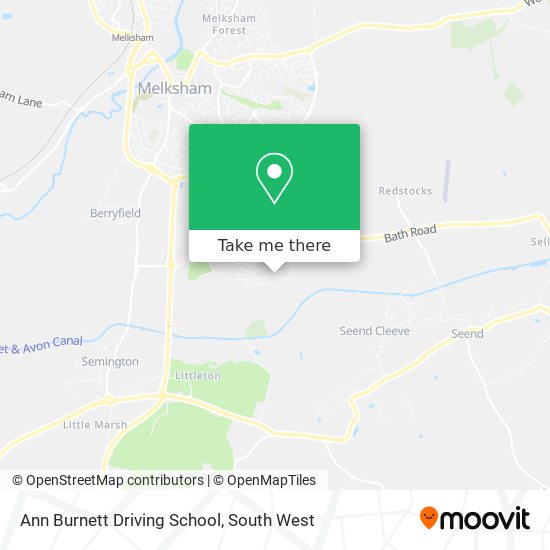 Ann Burnett Driving School map