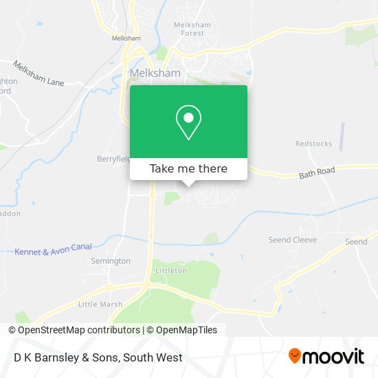 D K Barnsley & Sons map