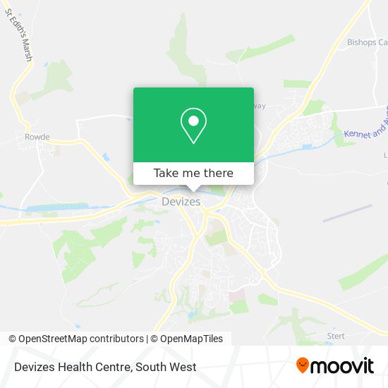 Devizes Health Centre map