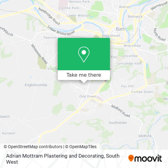 Adrian Mottram Plastering and Decorating map