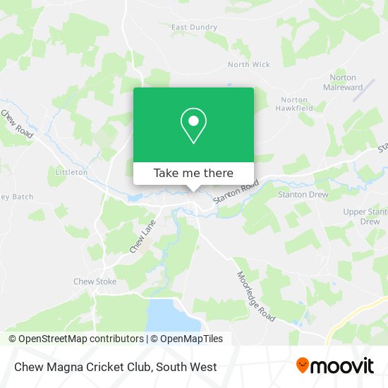 Chew Magna Cricket Club map