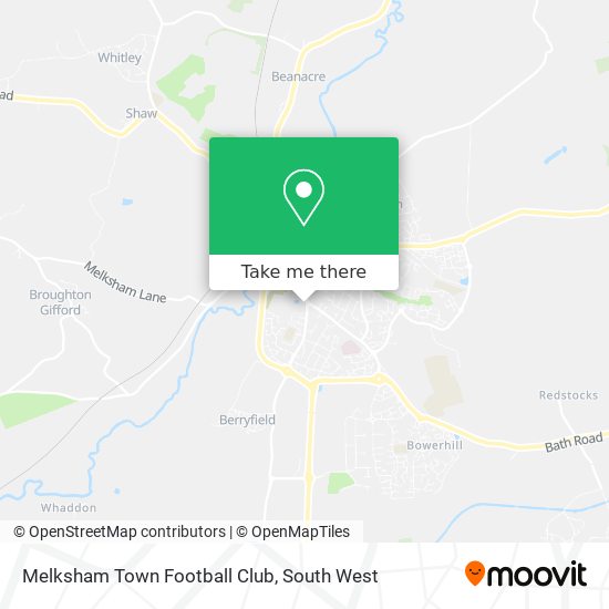 Melksham Town Football Club map