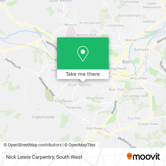 Nick Lewis Carpentry map