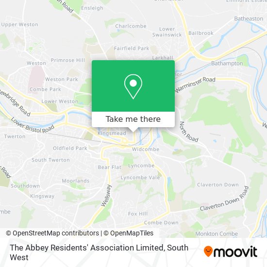 The Abbey Residents' Association Limited map