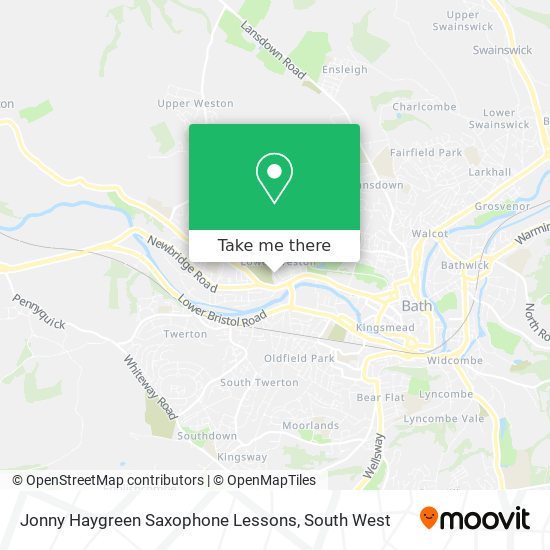 Jonny Haygreen Saxophone Lessons map
