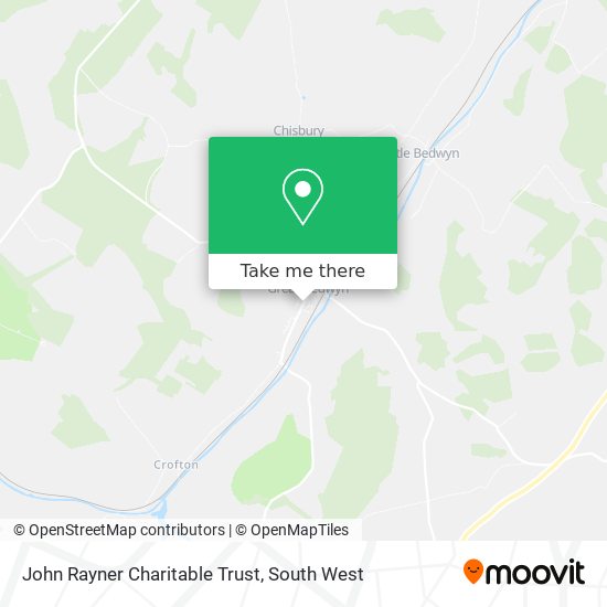 John Rayner Charitable Trust map