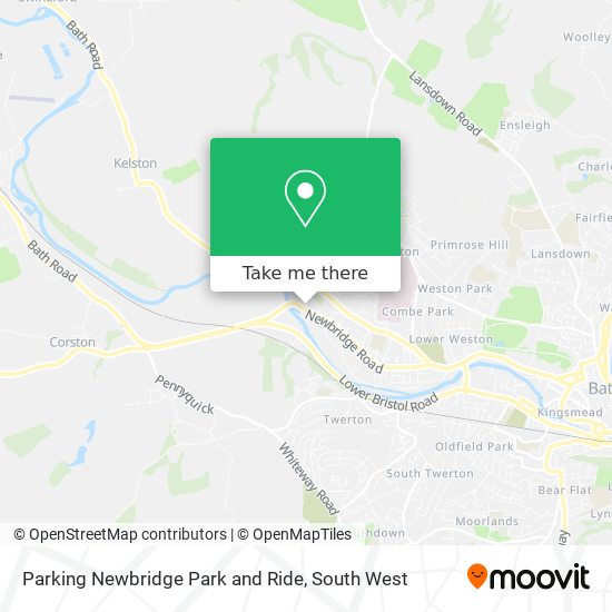 Parking Newbridge Park and Ride map