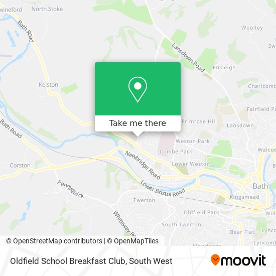 Oldfield School Breakfast Club map