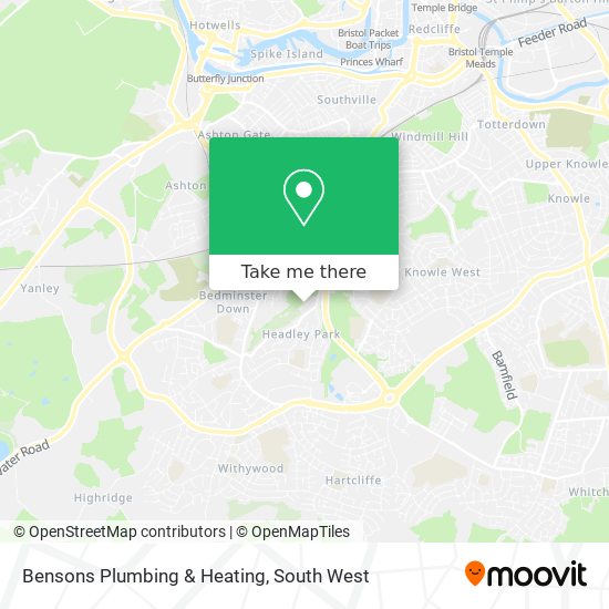 Bensons Plumbing & Heating map